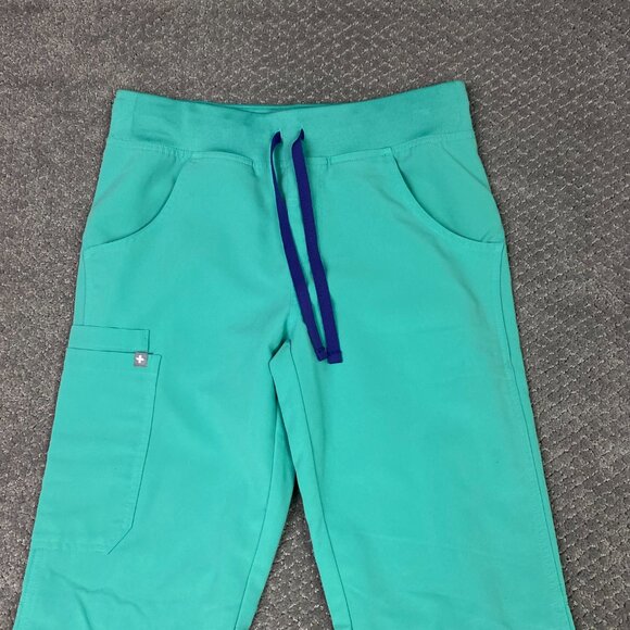 Figs Kade Cargo Scrub Pants Women's XS Mint Green Technical Collection T21004 - Picture 2 of 12